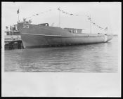 Port view of BYMS 30 in the water,